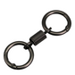 Durable Dual-Ring Flexible Metal Keychain