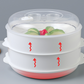 Heat-resistant multi-layer microwave steamer