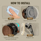 Suction Cup Hair Dryer Holder with Cord Organizer