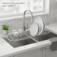 Dry Dishes Instantly! Expandable Stainless Steel Sink Drainer