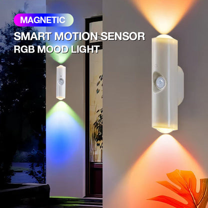 📢📢 50% OFF !! ⏰Magnetic Motion Sensor Mood Light—RGB Colors, Auto-On, Stick Anywhere, Limited Stock!